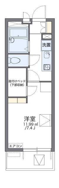 レオパレスせんだん 間取り図