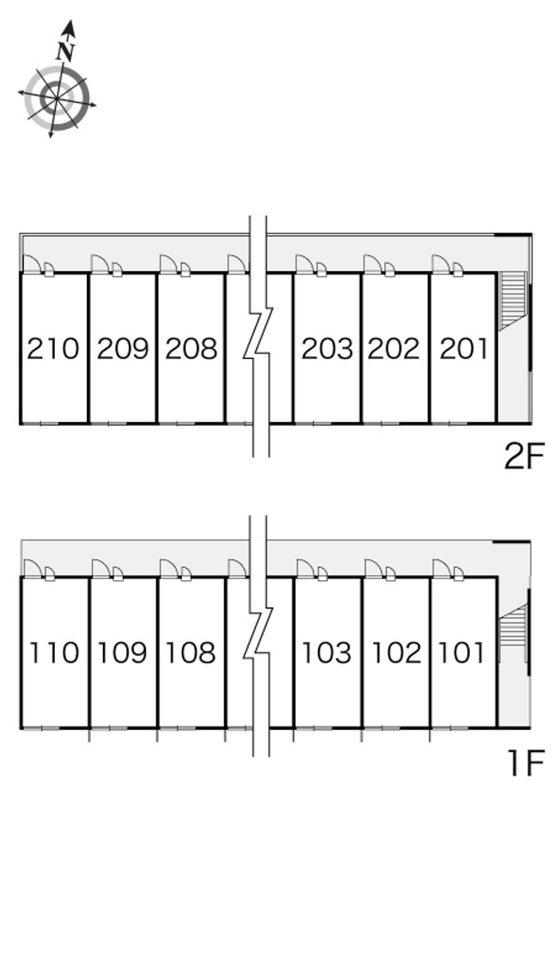 レオパレスエスポワールシャトー 間取配置図