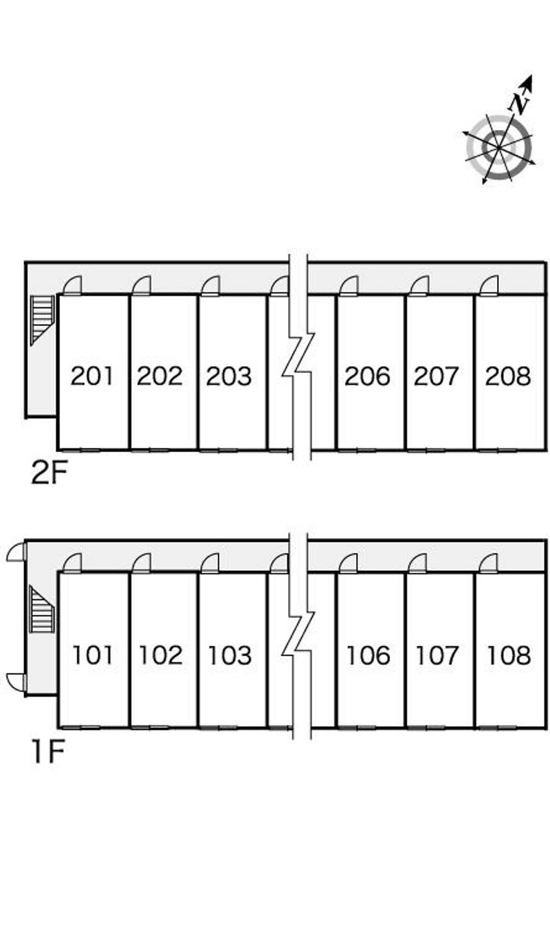レオパレスサンヴィラ 間取配置図