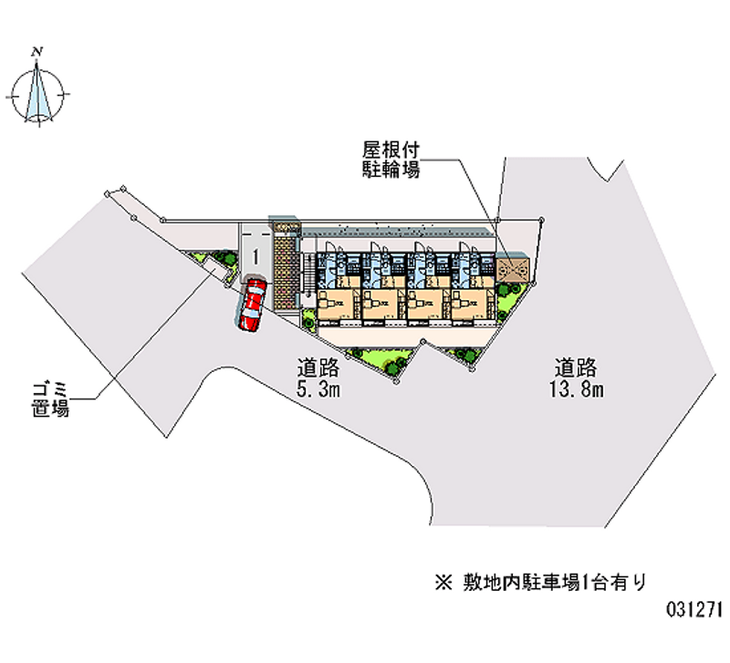 レオパレス町田市鶴間 月極駐車場