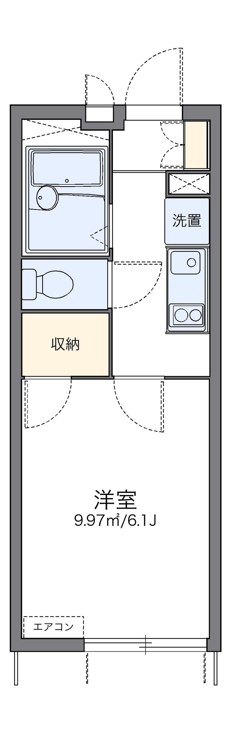 レオパレス楓 間取図