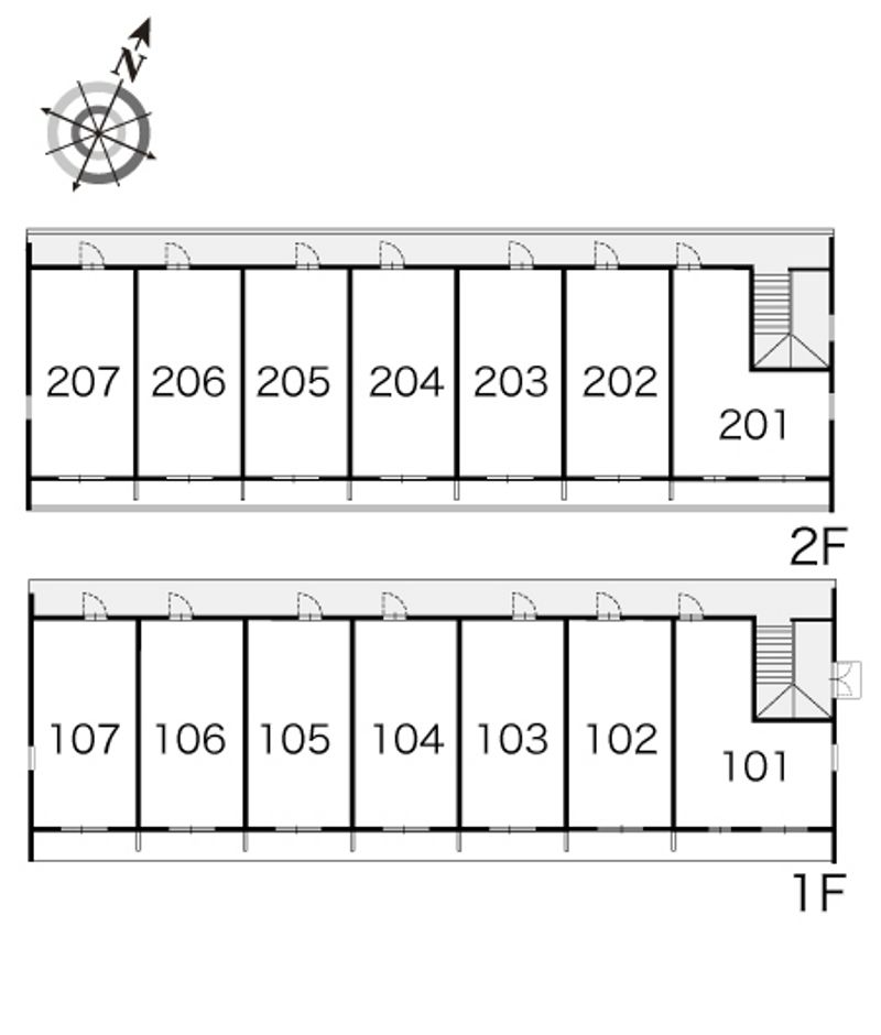 レオパレス三苫セブン 間取配置図