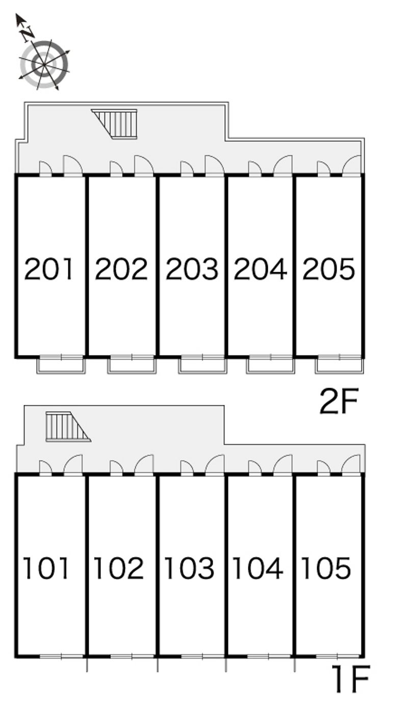 レオパレス青葉Ⅱ 間取配置図