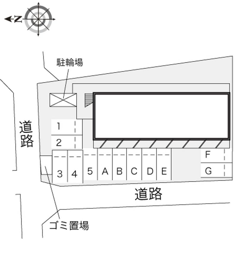 レオパレスブルーファン 配置図