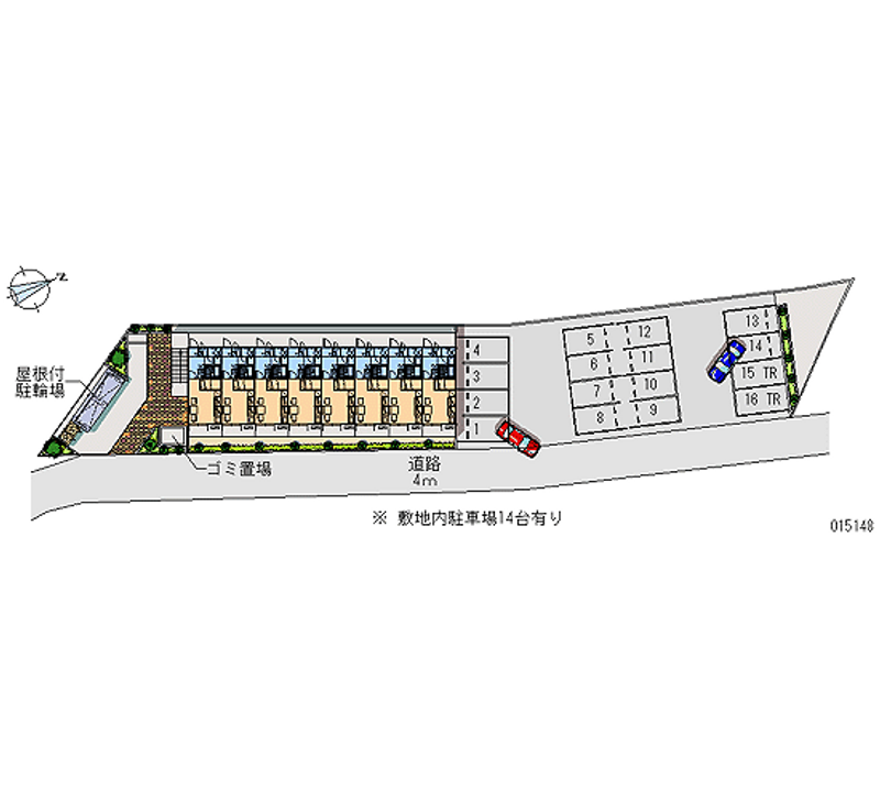 レオパレス上髙地 月極駐車場