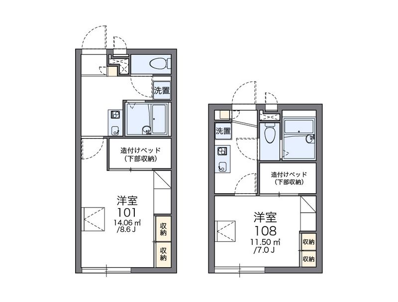 レオパレスＬｉｇｈｔｌｉｆｅⅢ 間取図