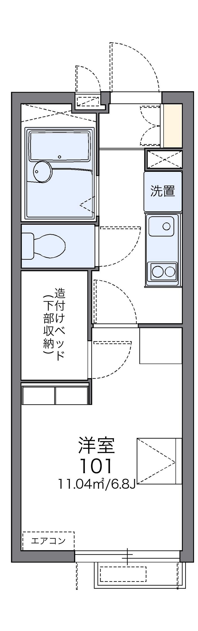 レオパレスエプレ 間取図