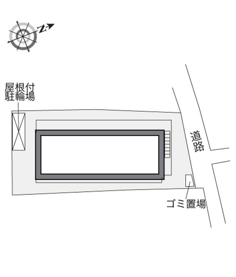 レオパレスフォレスト　Ｕ 配置図