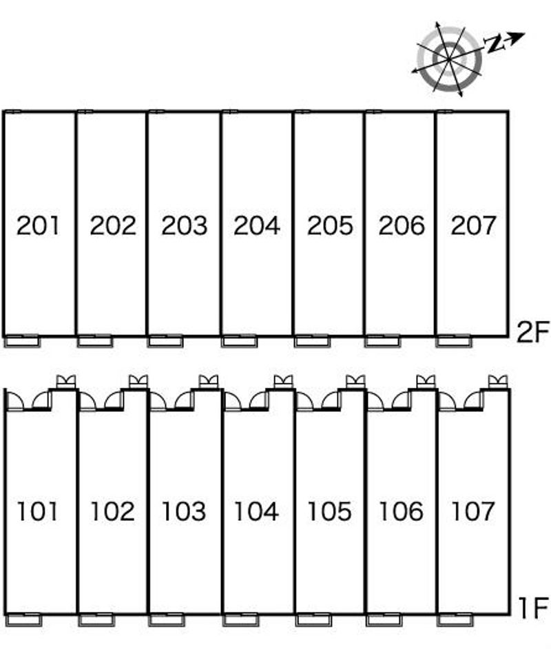 レオパレスいずみ 間取配置図