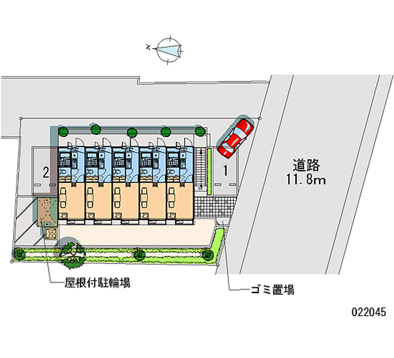 レオパレスキンモクセイ 月極駐車場