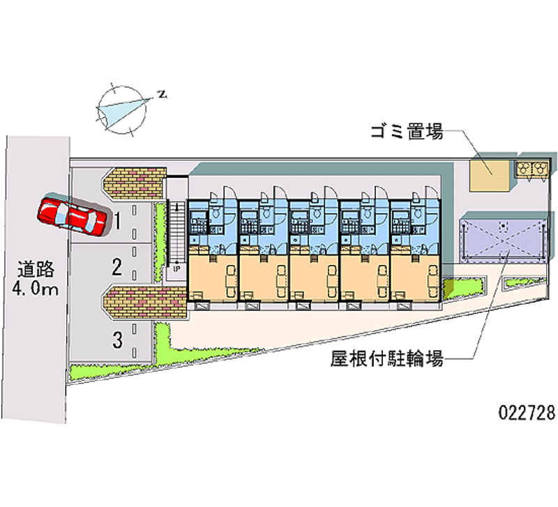 レオパレスグローリーⅡ 月極駐車場