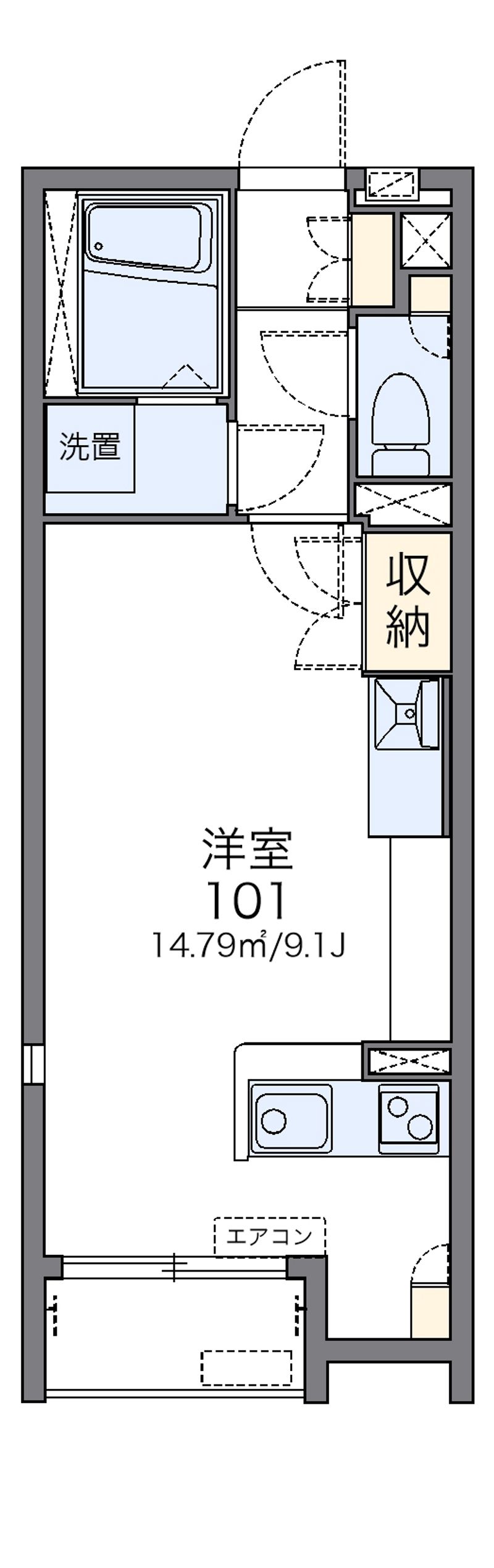 レオネクストクレール小山 間取図