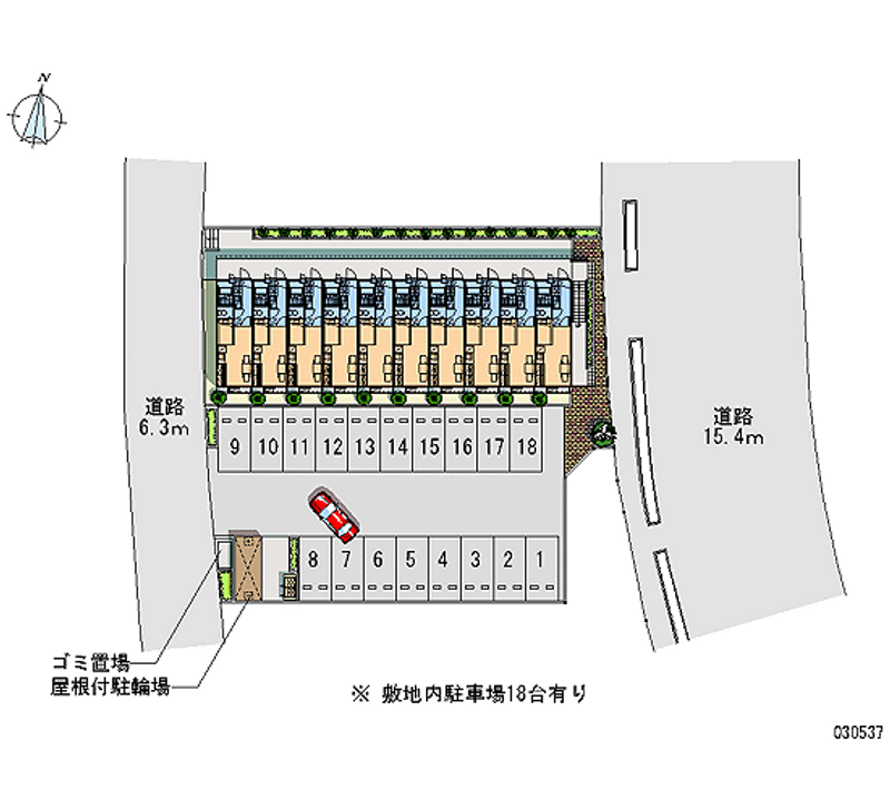 30537 Monthly parking lot