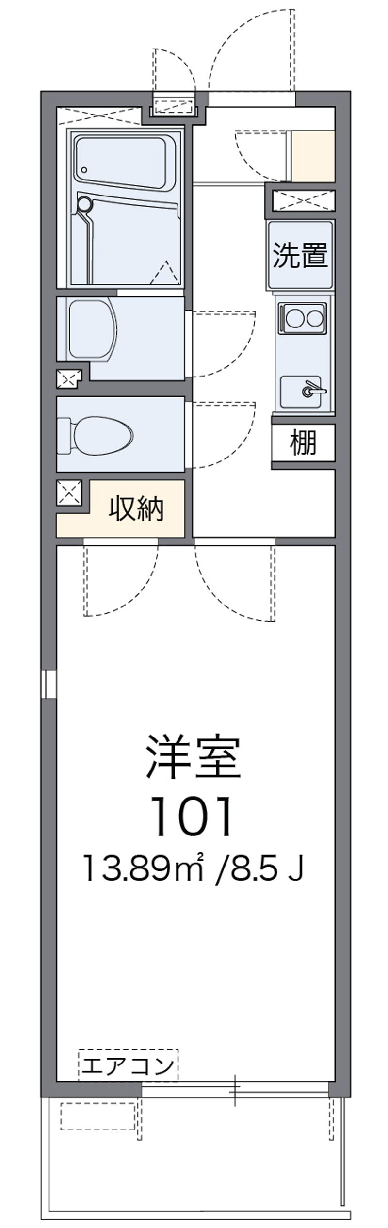レオネクストつるせ壱番館 間取図