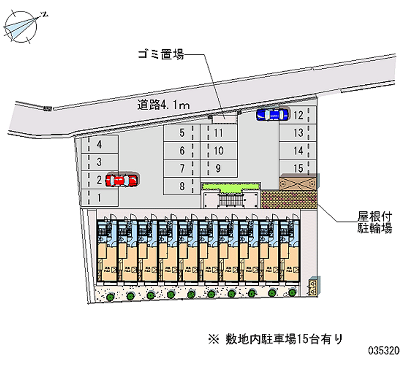 レオパレスソレーユ横代 月極駐車場