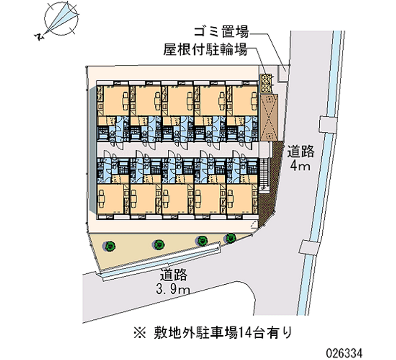 レオパレス西京 月極駐車場