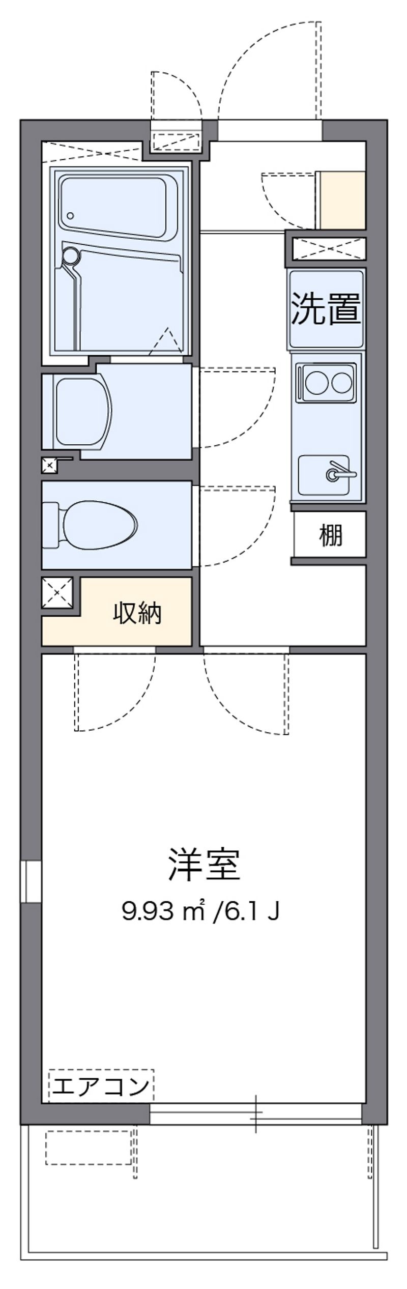 CLEINO Yono Honmachi Floor plan
