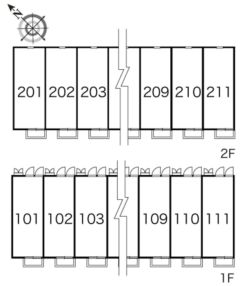 レオパレスゼオン 間取配置図