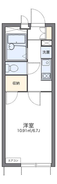 レオパレスリバーパークⅡ 間取り図