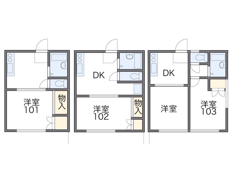 レオパレスＨａｓｈｉｂａ 間取図