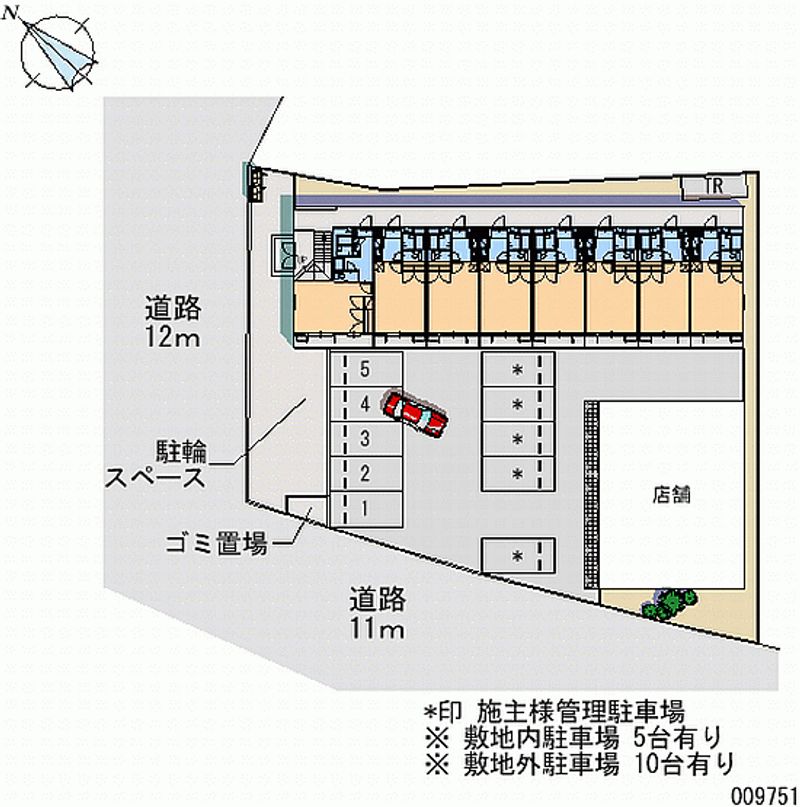 レオパレスゴールド舞 月極駐車場