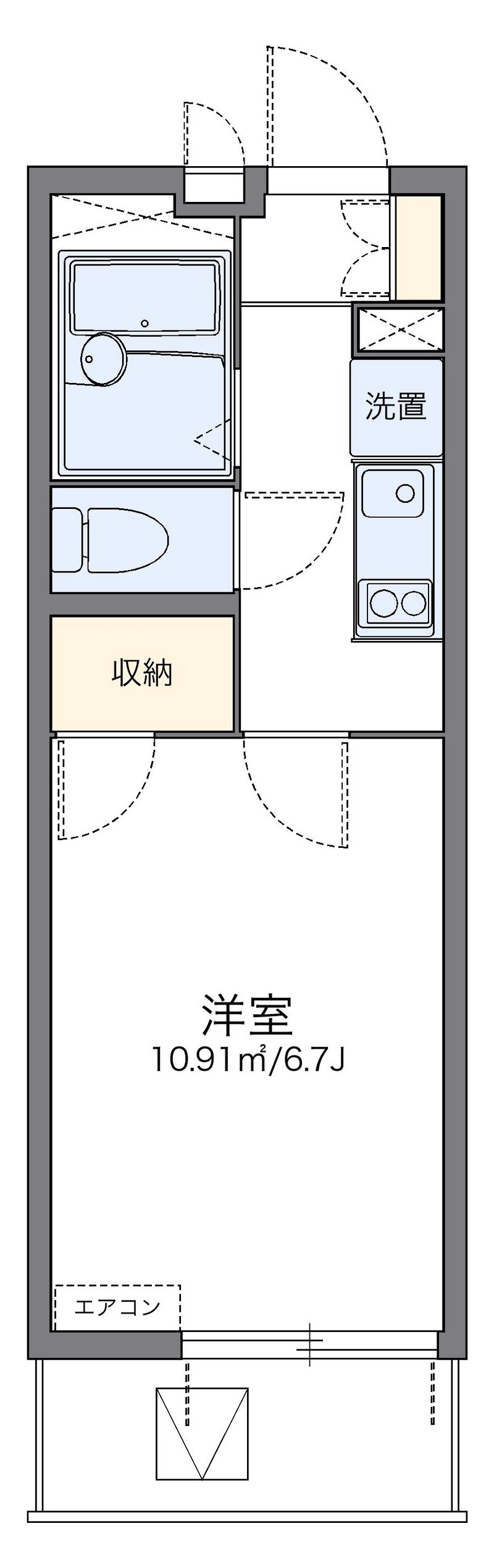 レオパレスサンヴィレッジ 間取図