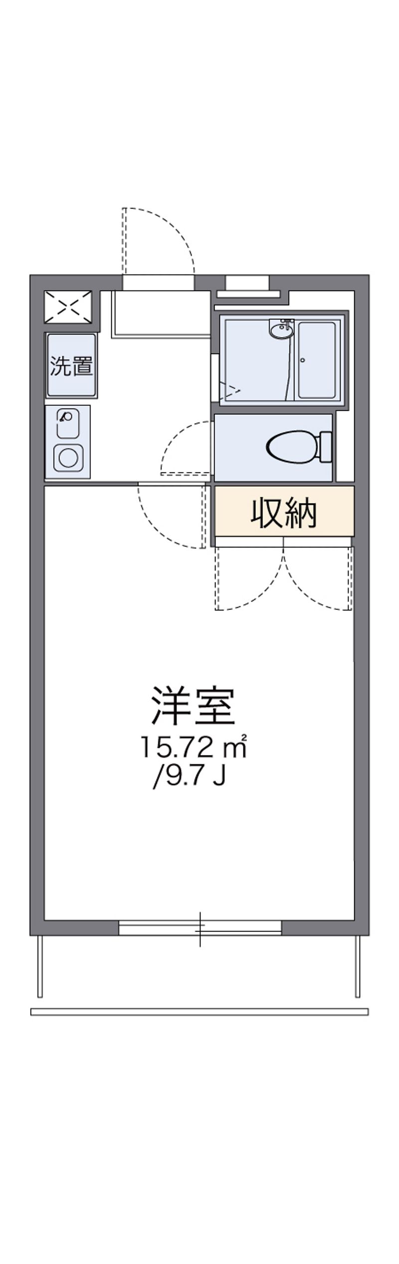 レオパレスクール 間取図
