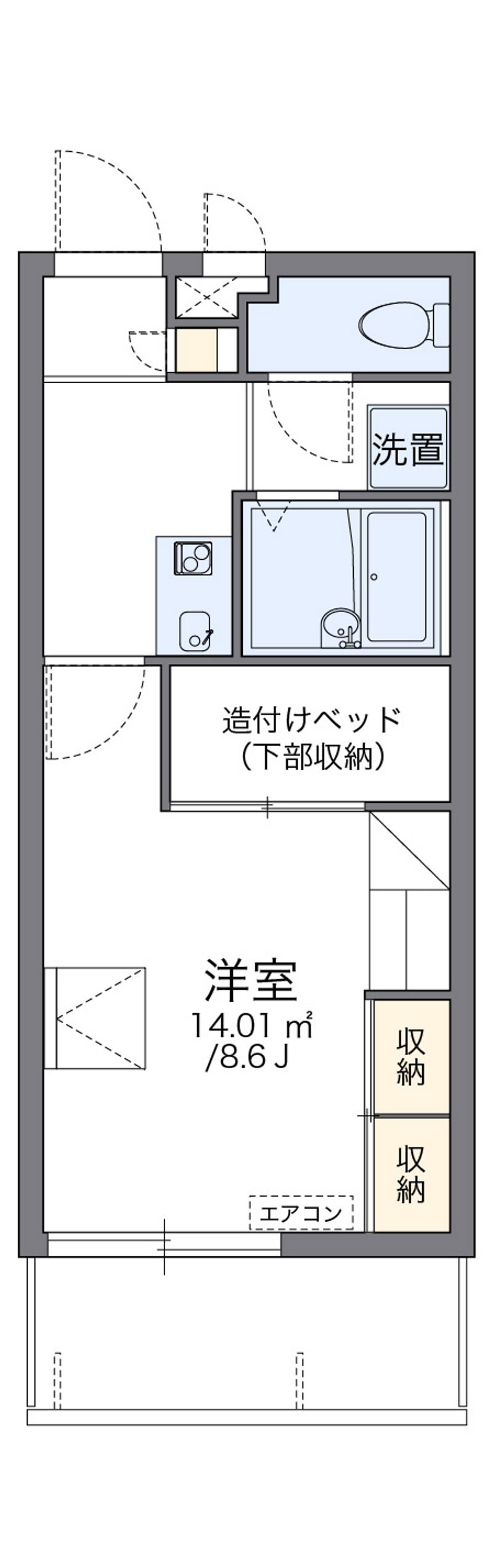 レオパレスチャムサラン 間取図