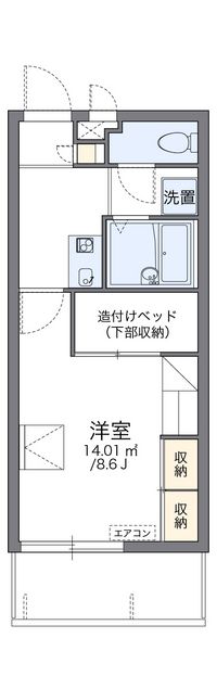 レオパレスチャムサラン 間取り図