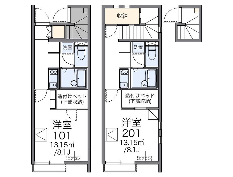 レオネクストデュオ大橋 間取図