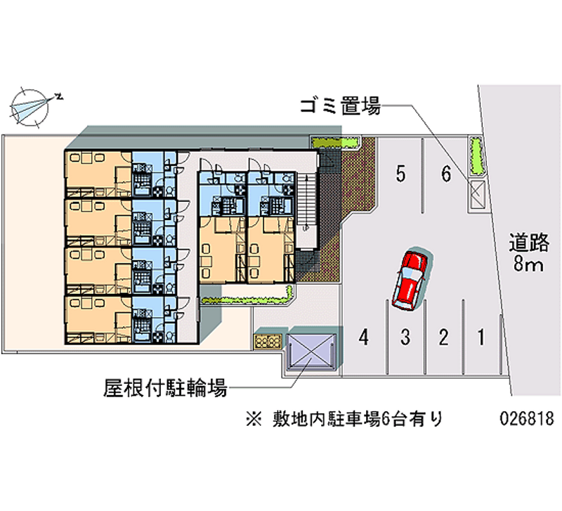 レオパレスパルシティ本町２２ 月極駐車場