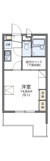 レオパレス大岡壱番館 間取り図