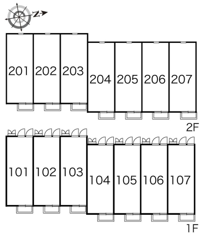 レオパレスドリーム　Ⅱ 間取配置図