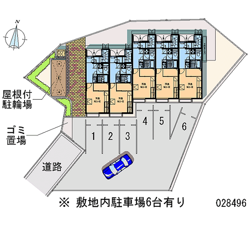 レオパレス地御前 月極駐車場