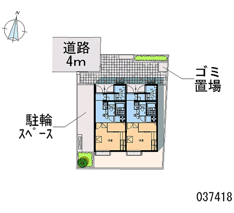 レオパレスフィールド　Ⅱ 区画図