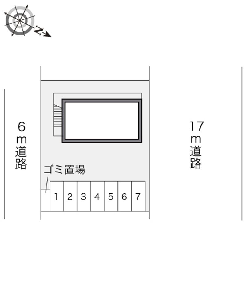 レオパレス博多南 配置図