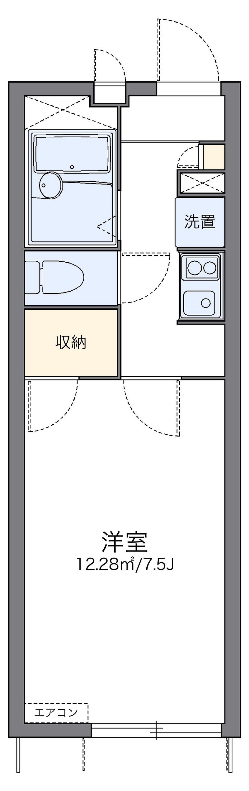 レオパレス大日イースト 間取図