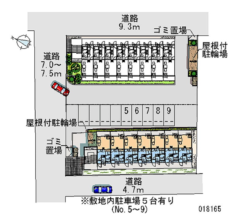 レオパレスエヴァーグリーン白幡Ⅱ 月極駐車場