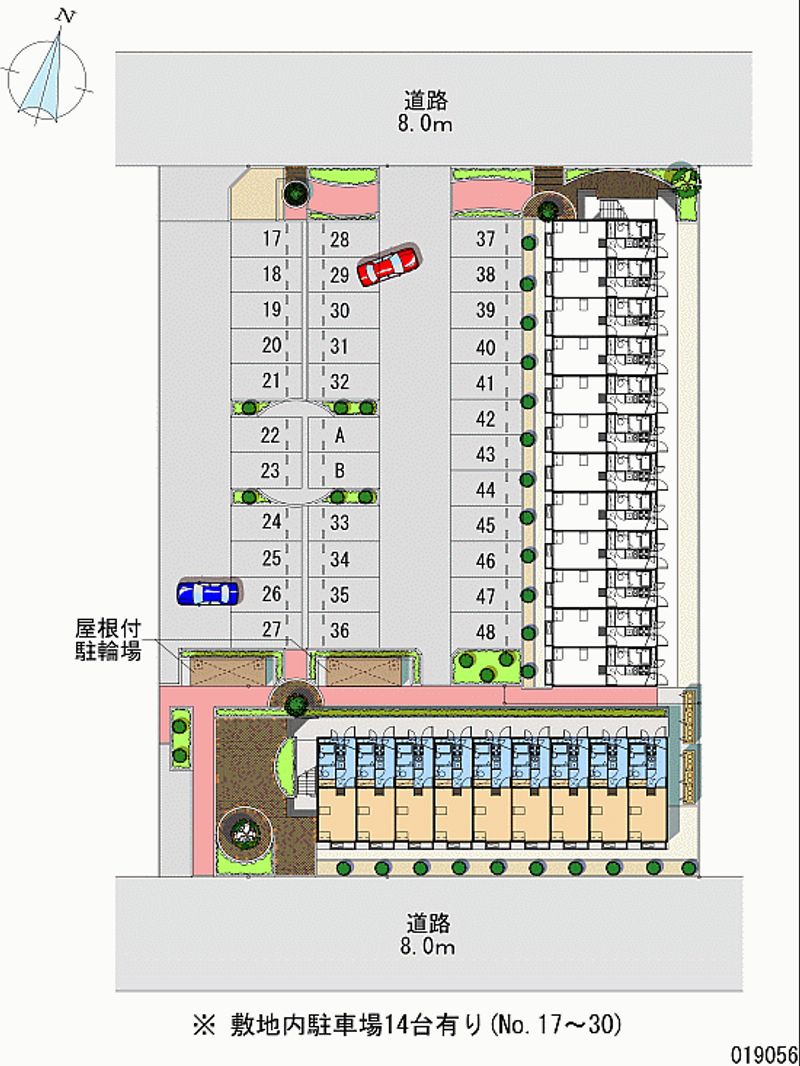 19056 Monthly parking lot