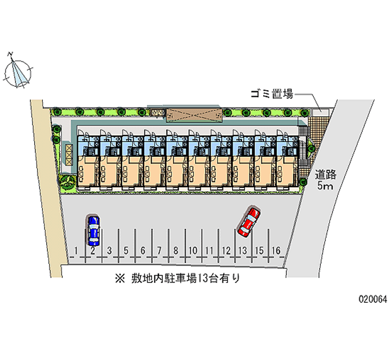 レオパレスしゃんぶる徳島 月極駐車場