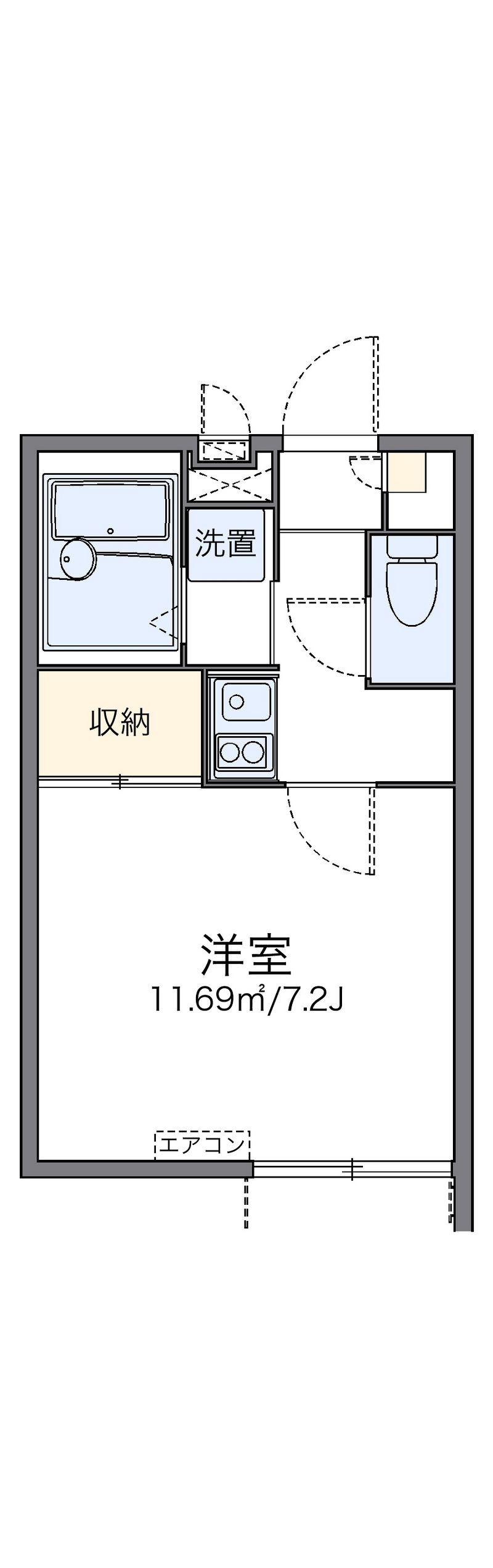 レオパレスＫＳ蔭山 間取り