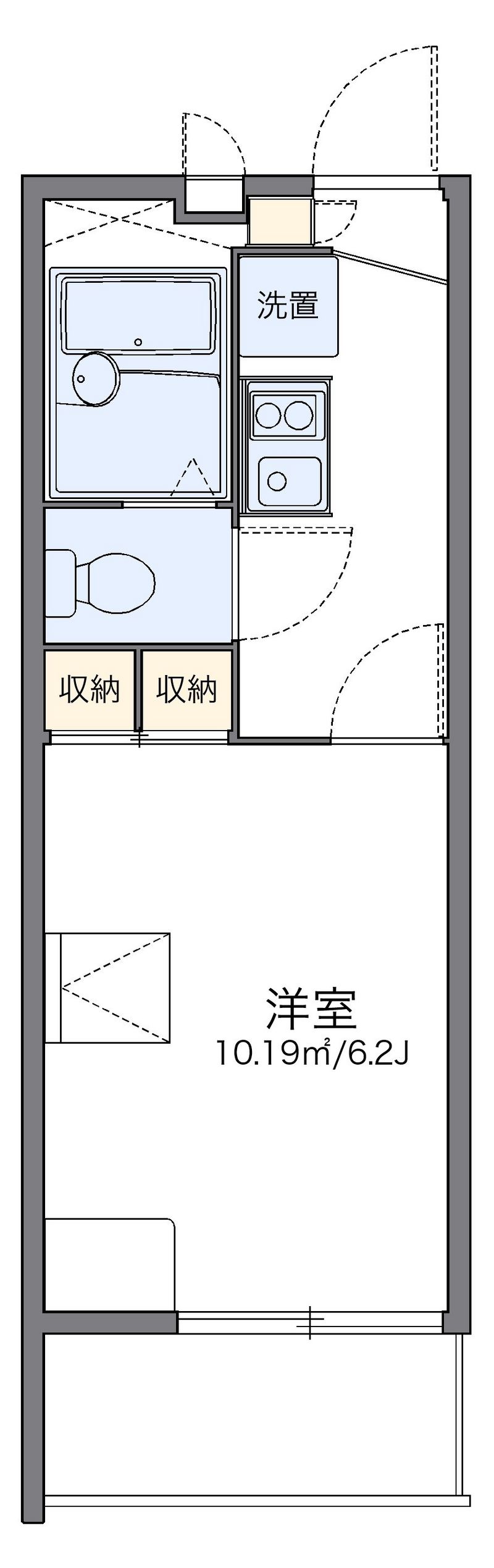 レオパレスバリオクラーロ 間取り