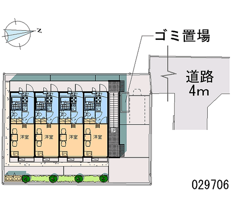 レオパレスポラリス草加 区画図