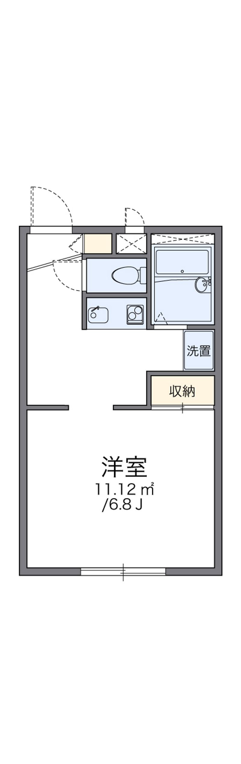 レオパレスフローラ 間取図