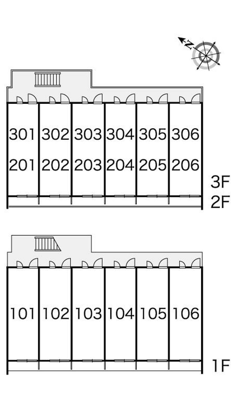 レオパレスハレ　マレコ 間取配置図