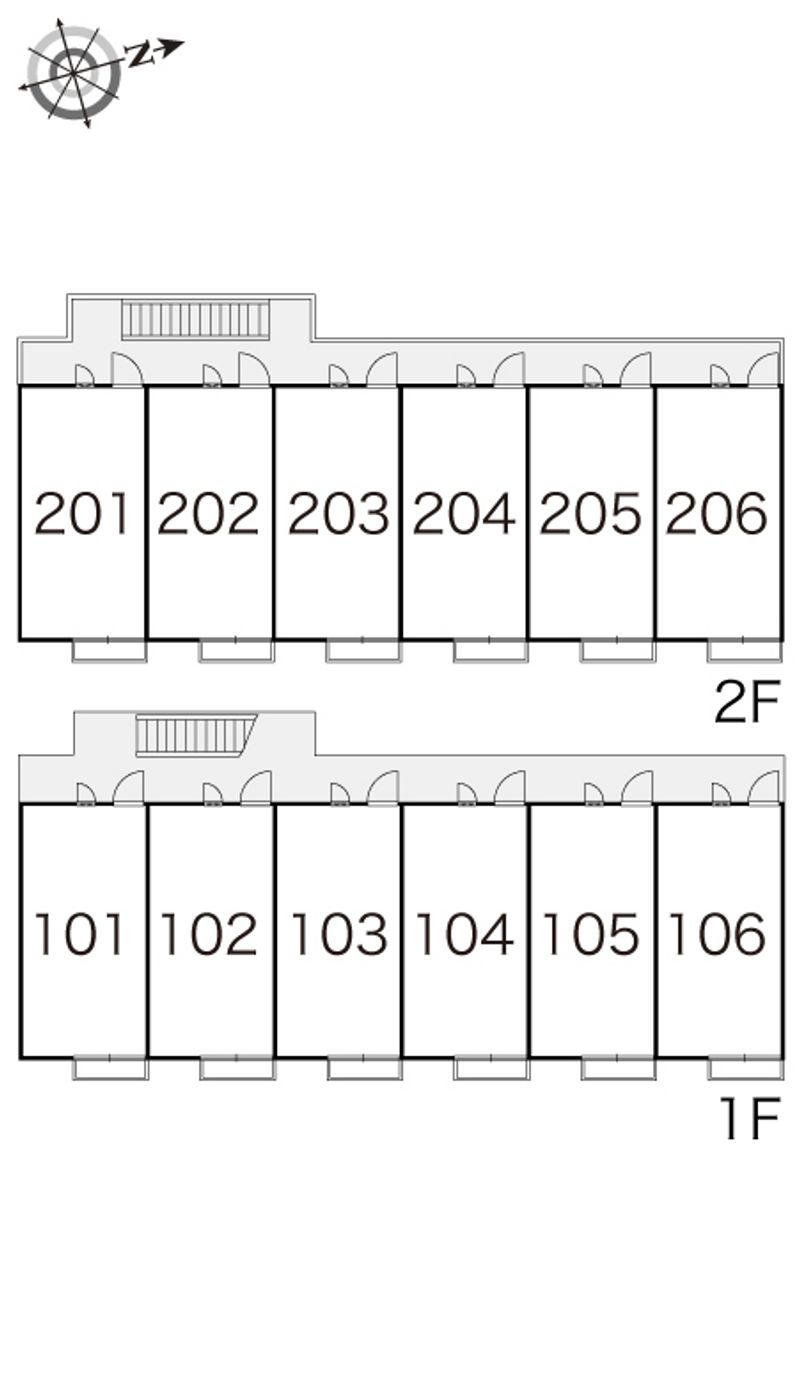 レオパレス柴崎 間取配置図
