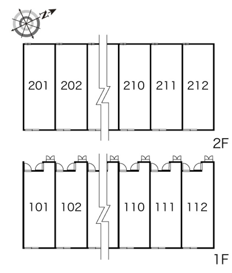 レオパレスシェール 間取配置図