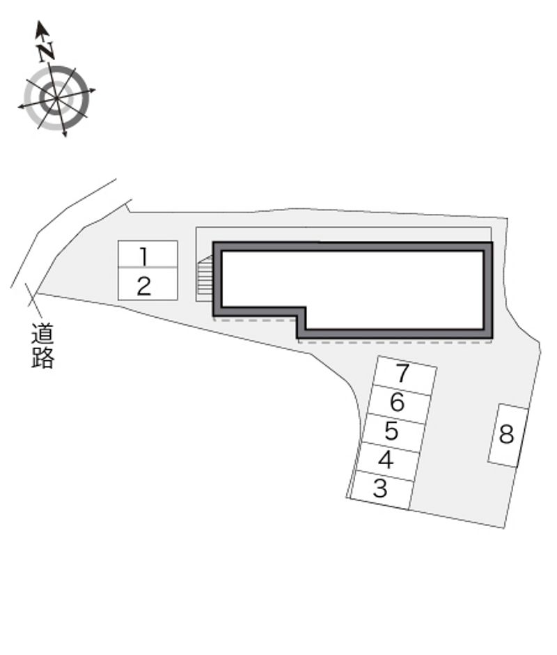 レオパレス豊岡 配置図