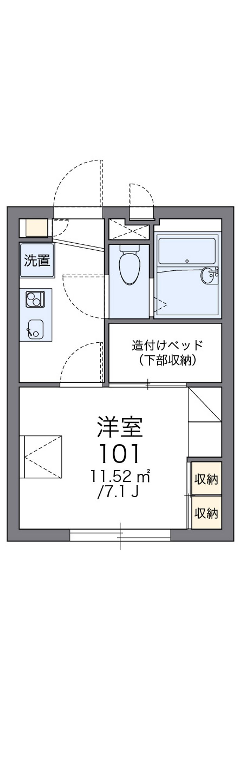 レオパレス千 間取図