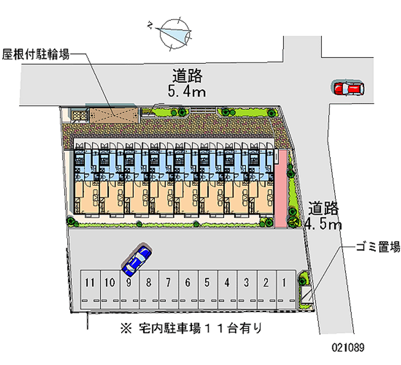 レオパレス並木 月極駐車場